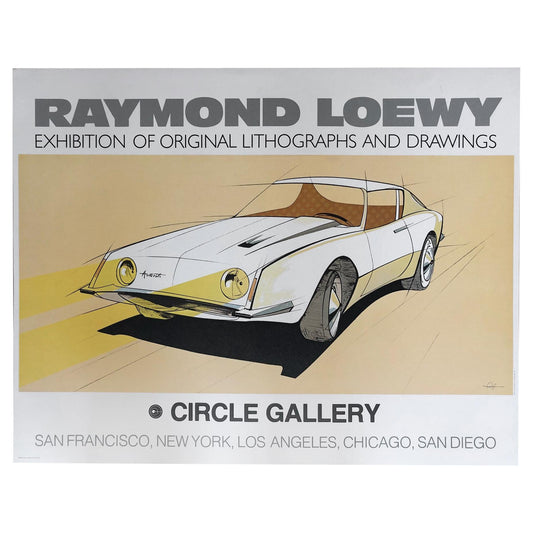 Frisman Vintage Raymond Loewy Circle Gallery 1979 Poster