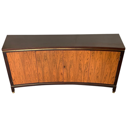 Frisman Vintage Edward Wormley Dunbar Custom Credenza Rosewood Curved Front