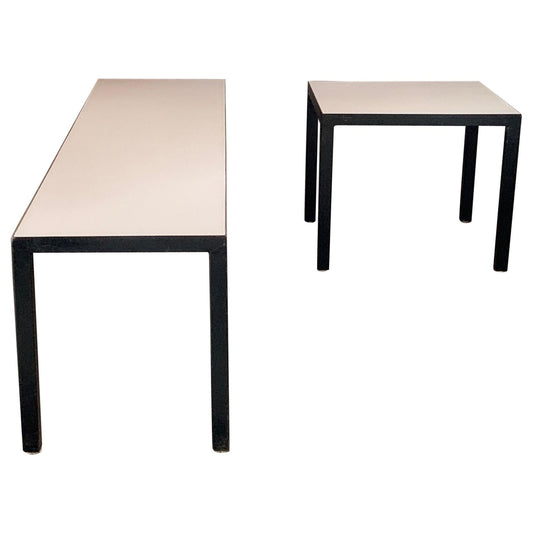 Frisman Vintage Minimalist Bench and Matching Table by JG Furniture