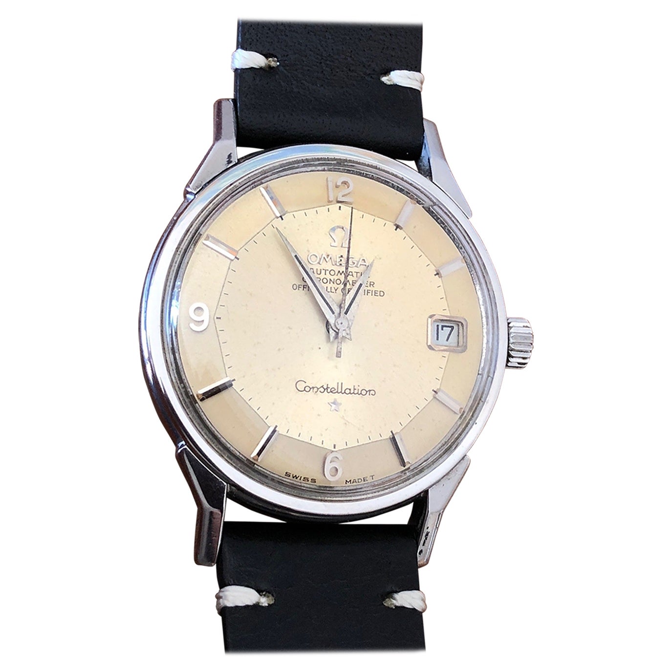 Omega Constellation Pie Pan Dial Cream Patina