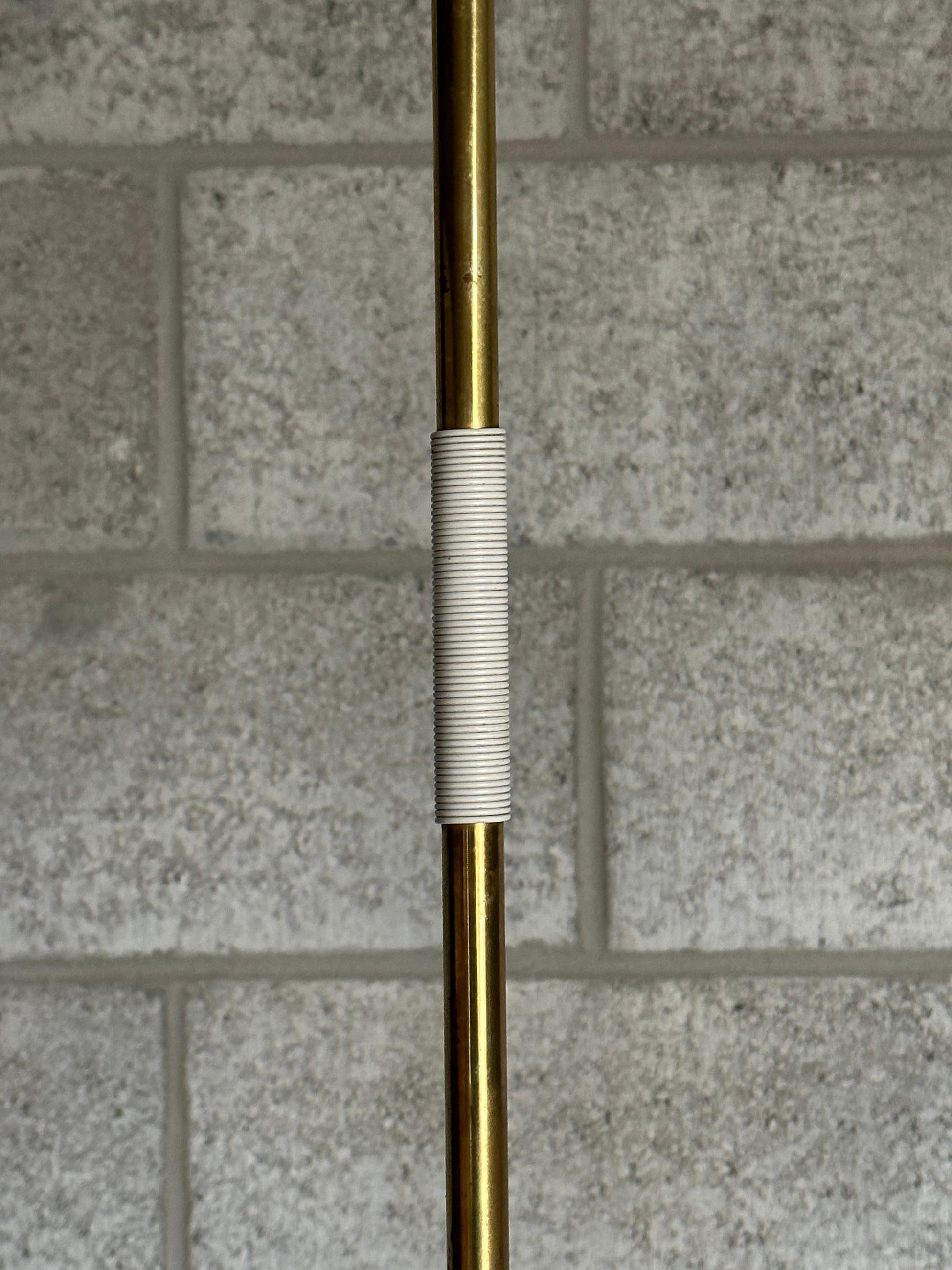 frisman vintage Minimalist Floor Lamp by Rupert Nikoll, Brass and Iron