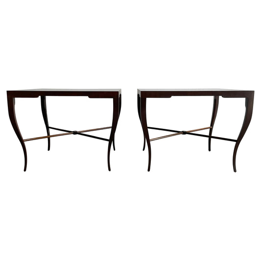 Frisman Vintage Tommi Parzinger Large Scale End Tables