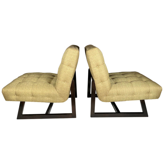 Frisman Vintage Pair of Classic Slipper Chairs