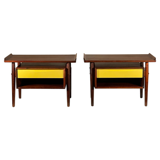 Frisman Vintage Arne Vodder Rosewood Nightstands