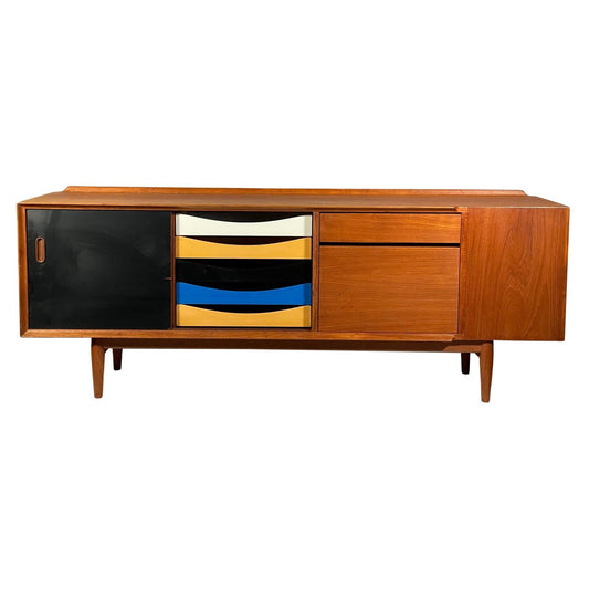 Frisman Vintage Rare Arne Vodder Danish Teak Credenza