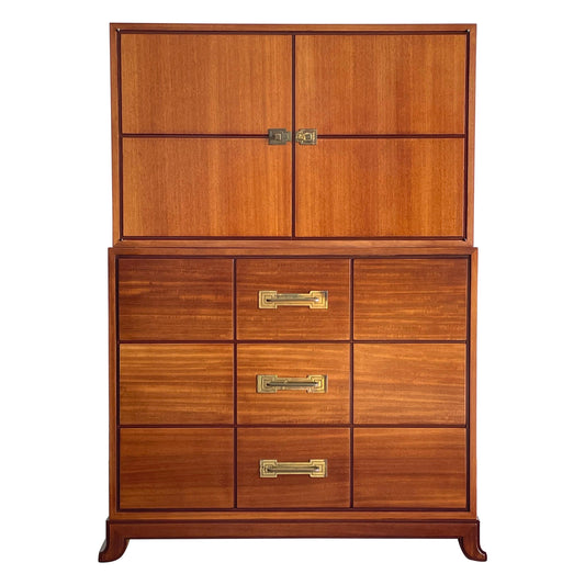 Frisman Vintage Tommi Parzinger Tall Chest or Dresser for Charak Modern