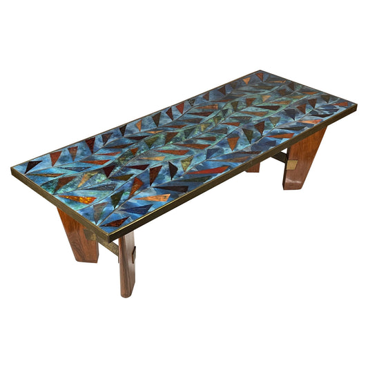 Frisman Vintage Italian Coffee Table with Enamel Top