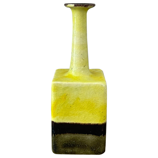 Frisman Vintage Bruno Gambone Glazed Ceramic Vase, Italy