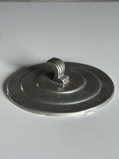 Footed Lidded Jar by Svenskt Tenn in Pewter