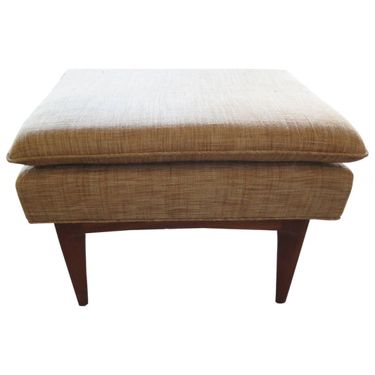 Frisman Vintage John Stuart Ottoman with Sculpted Legs