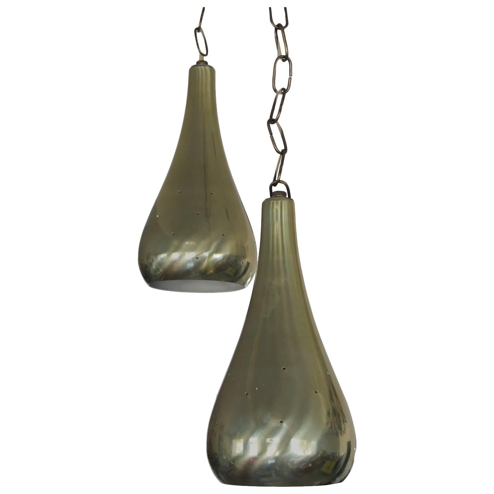 frisman vintage Pair of Tynell Style Pendant Lamps