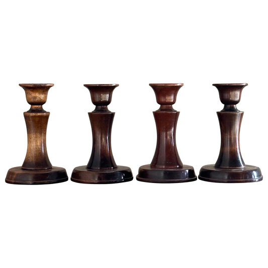 Frisman Vintage Carl Malmsten Candle Holders- Set of Four, Sweden, 1960s