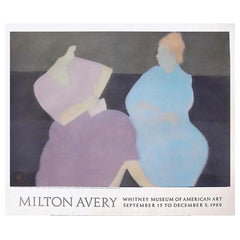 80s Rare Oversized Vintage Original Milton Avery Exhibition Lithograph Poster