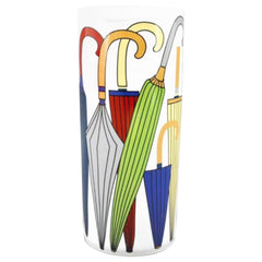 70s Pop Art Hand Painted Umbrellas Ceramic Umbrella Stand Holder