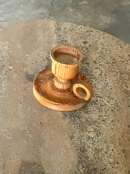 Frisman Vintage Swedish Modern Organic Pine Candleholder