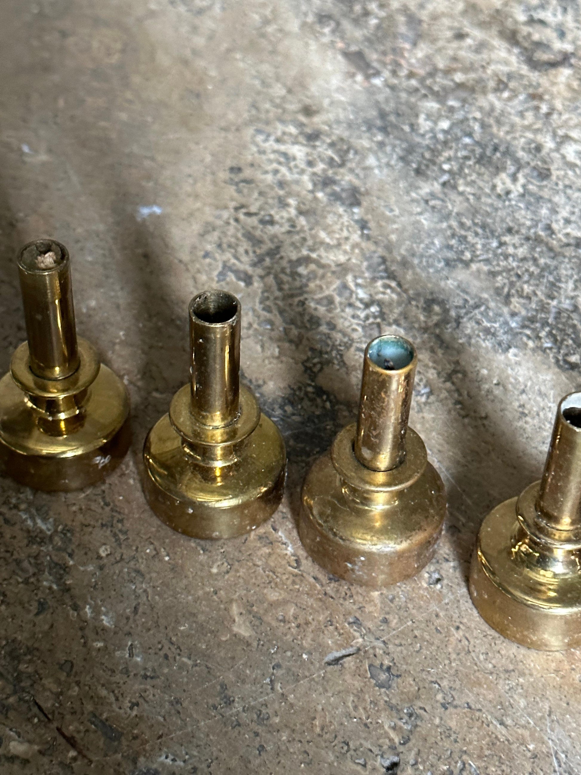Frisman Vintage Hans Agne Jakobsson Brass Candle Holders, Set of 6