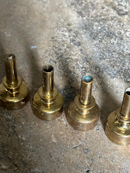 Frisman Vintage Hans Agne Jakobsson Brass Candle Holders, Set of 6
