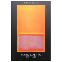 Vtg Mark Rothko MCM 1987 Abstract Lithograph Tate Gallery Exhibition Poster OOP