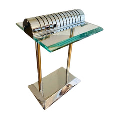 Robert Sonneman for George Kovacs PostModern Deco Sleek Chrome Bankers Desk Lamp