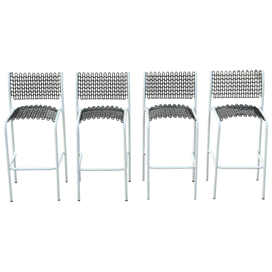 Frisman Vintage Unusual Bar Stools By David Rowland Thonet ca' 1970's Mid Century Sof-Tech Patio