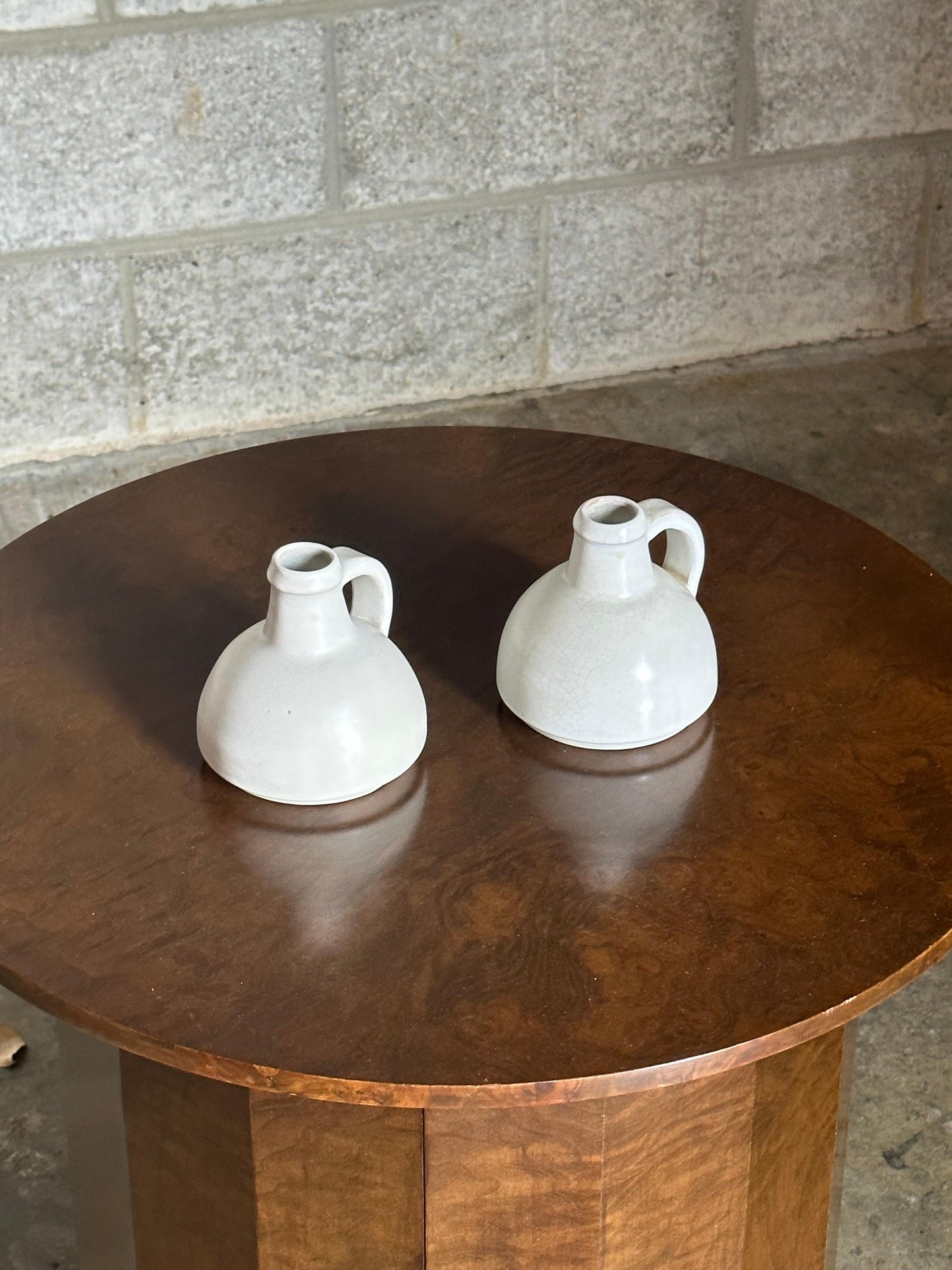 Nittsjö Jug Vases With Handle, Sweden- a Pair