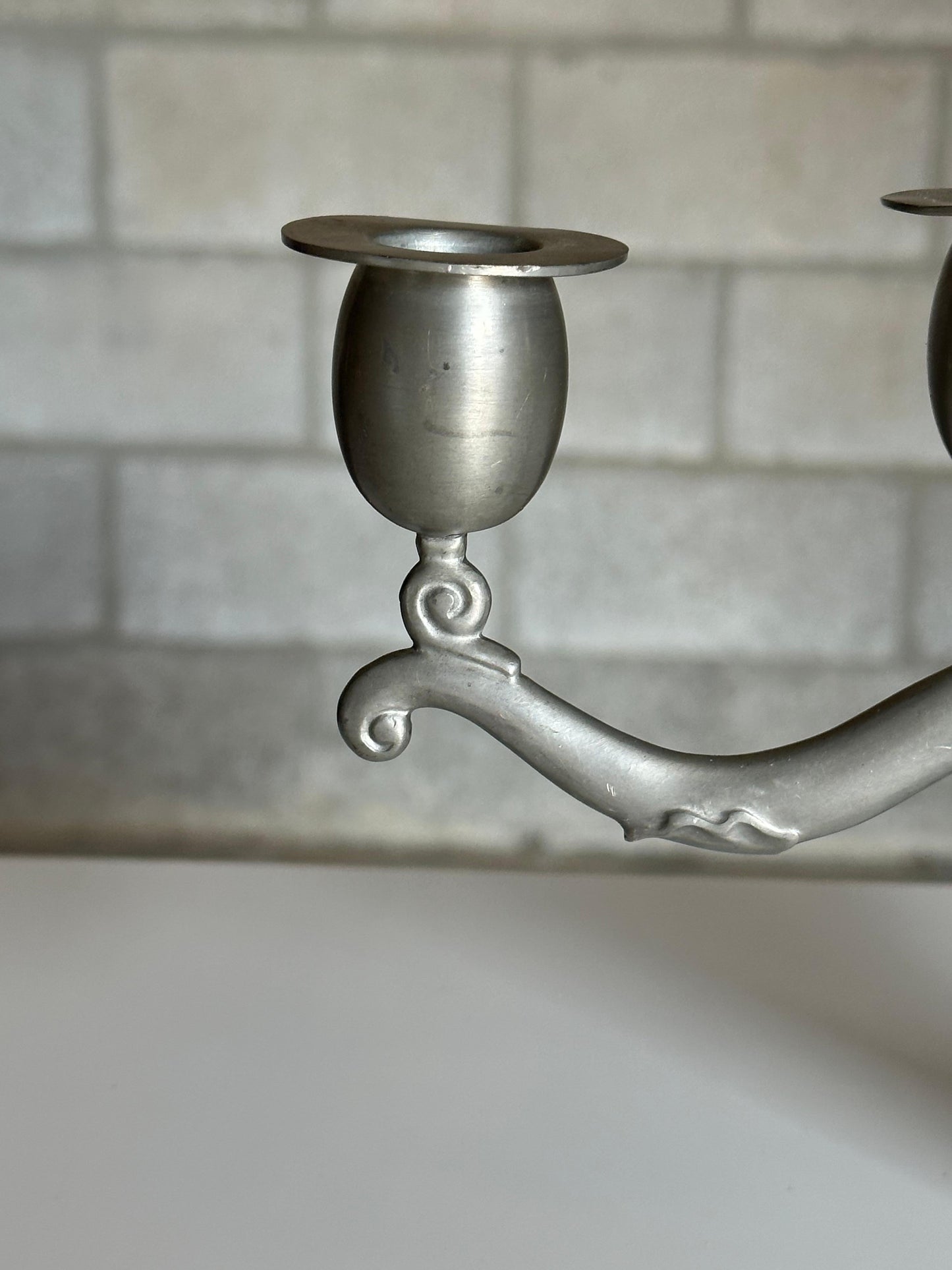 frisman vintage Björn Trägårdh for Svenskt Tenn Candelabra in Pewter