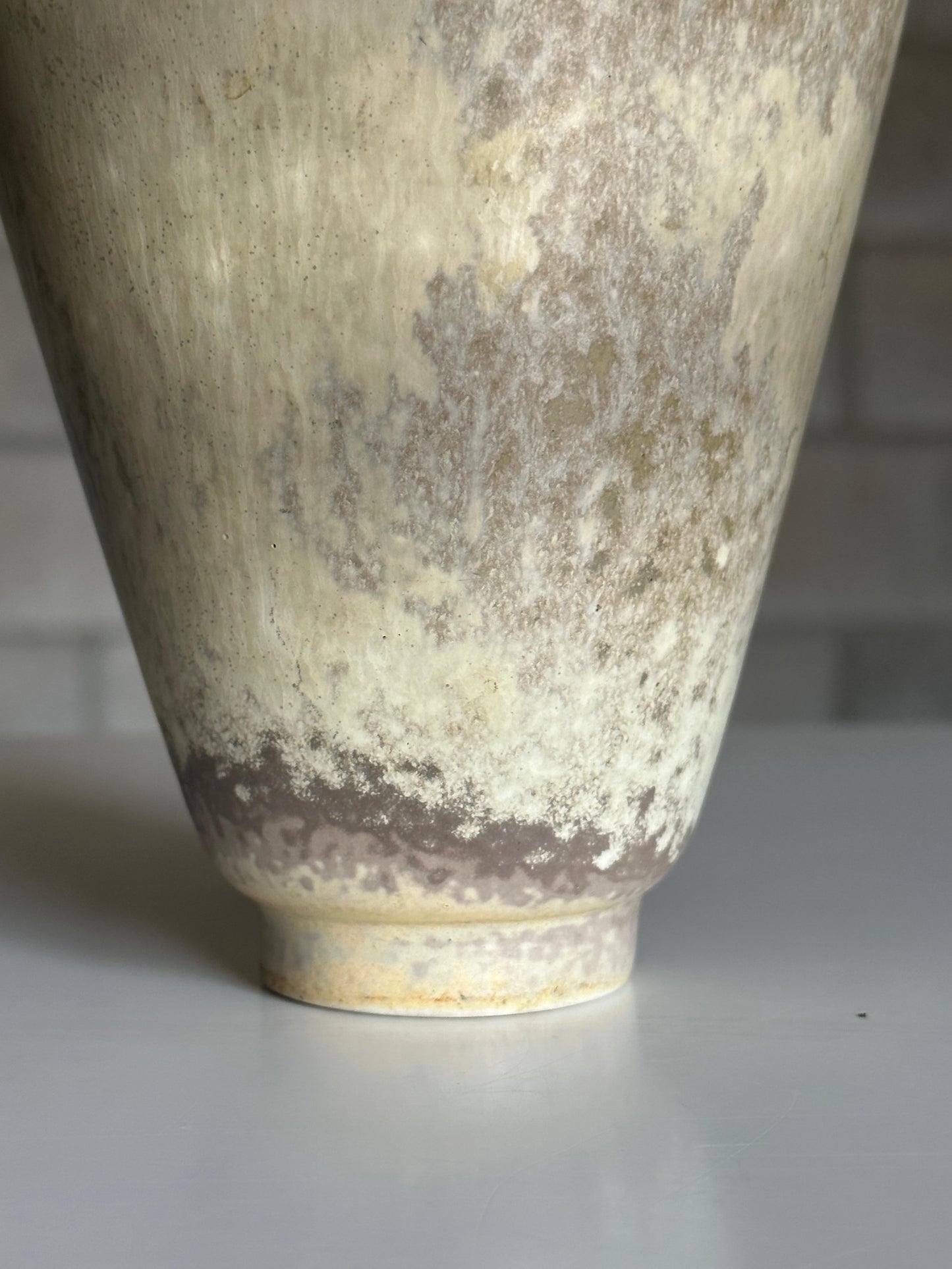 Large Organic Freeform Stoneware Vase by Carl-Harry Stålhane for Rörstrand