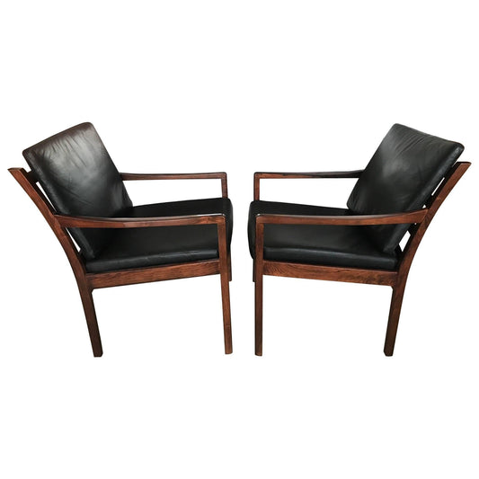 Frisman Vintage Pair of Fredrik Kayser Rosewood Chairs