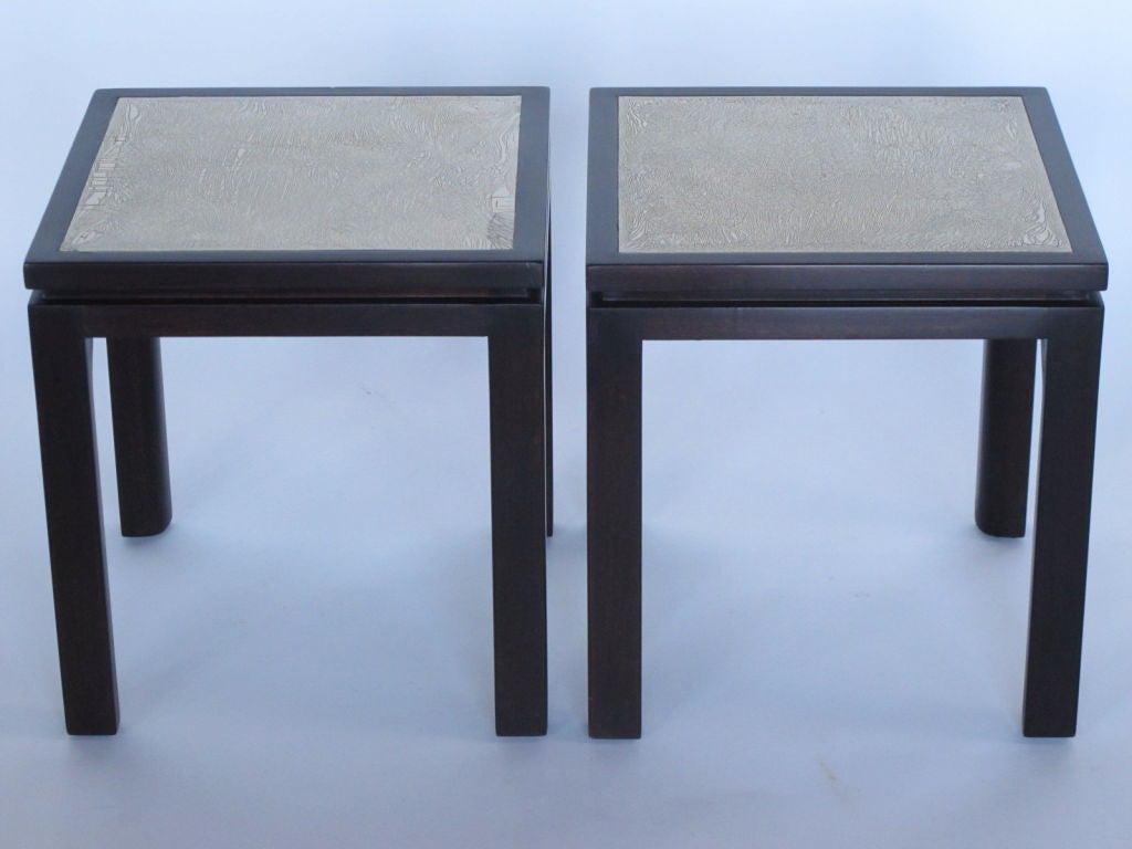 Frisman Vintage A Pair Of Harvey Probber Enamel Tables