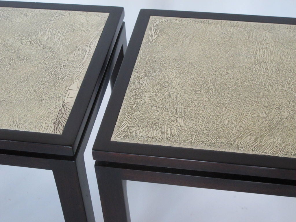 Frisman Vintage A Pair Of Harvey Probber Enamel Tables