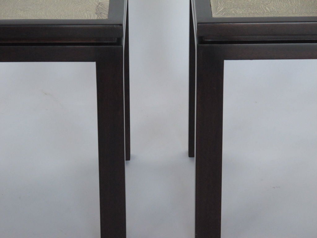 Frisman Vintage A Pair Of Harvey Probber Enamel Tables
