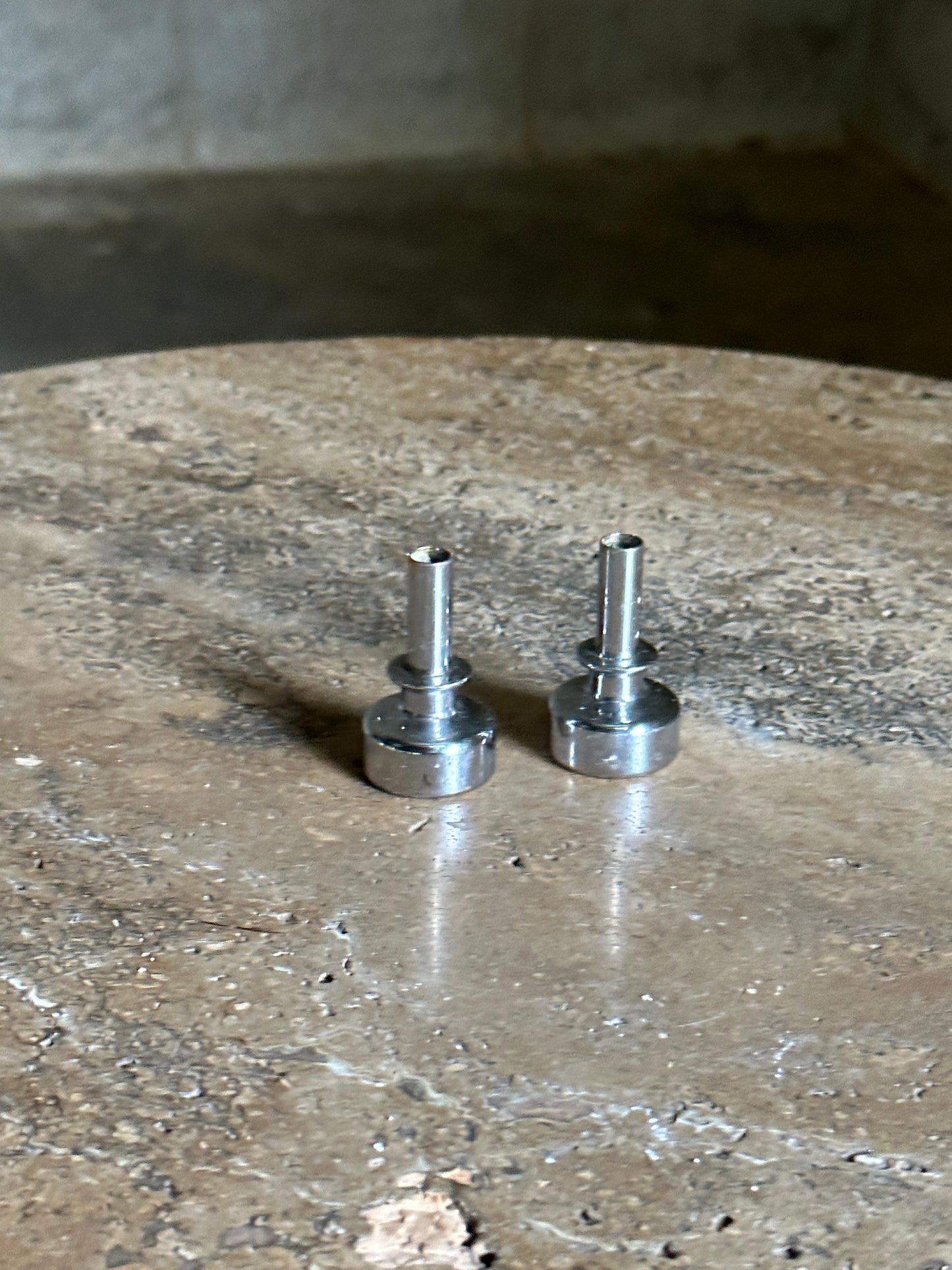 Frisman Vintage Hans Agne Jakobsson Chrome Candle Holders, a Pair