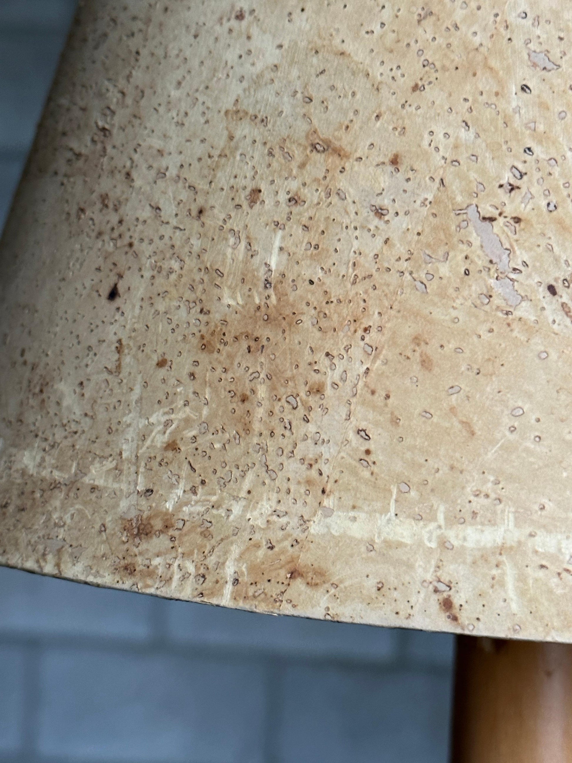 Frisman Vintage Bergboms Organic Table Lamp With Cork Shade, Sweden