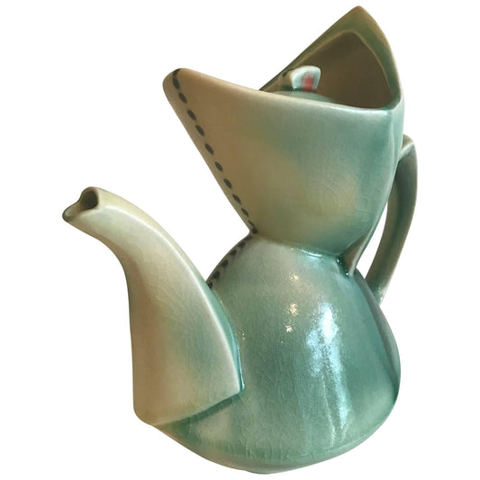 Frisman Vintage Cubist Style Contemporary Teapot by Deborah Schwartzkopf