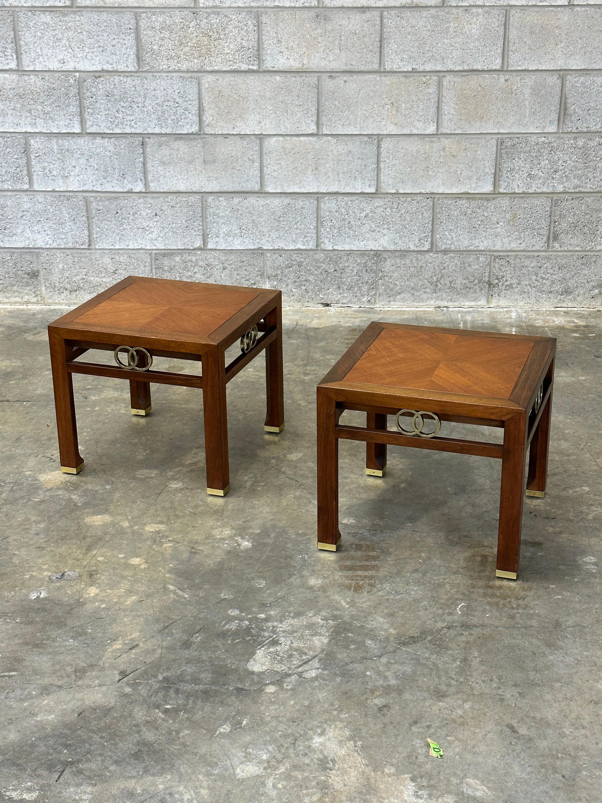 Frisman Vintage Michael Taylor for Baker "Far East" Collection Tables- A Pair
