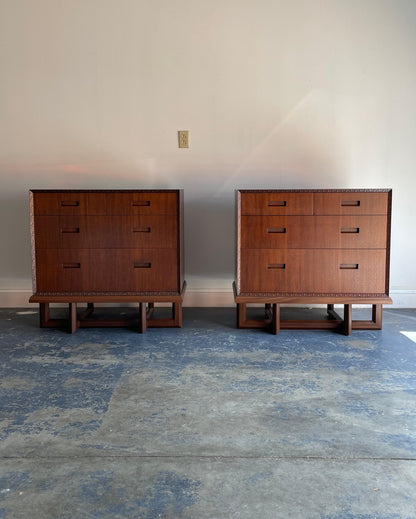 Frank Lloyd Wright for Henredon “Taliesin” Pair of Cabinets/ Chests