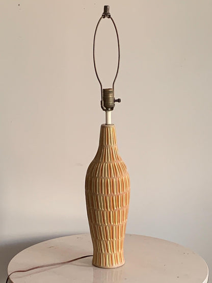 frisman vintage Unusual Ceramic Lamp by Raymor