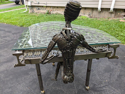 Unique Brutalist Coffee Table Sculpture By Colbert Collins 1976