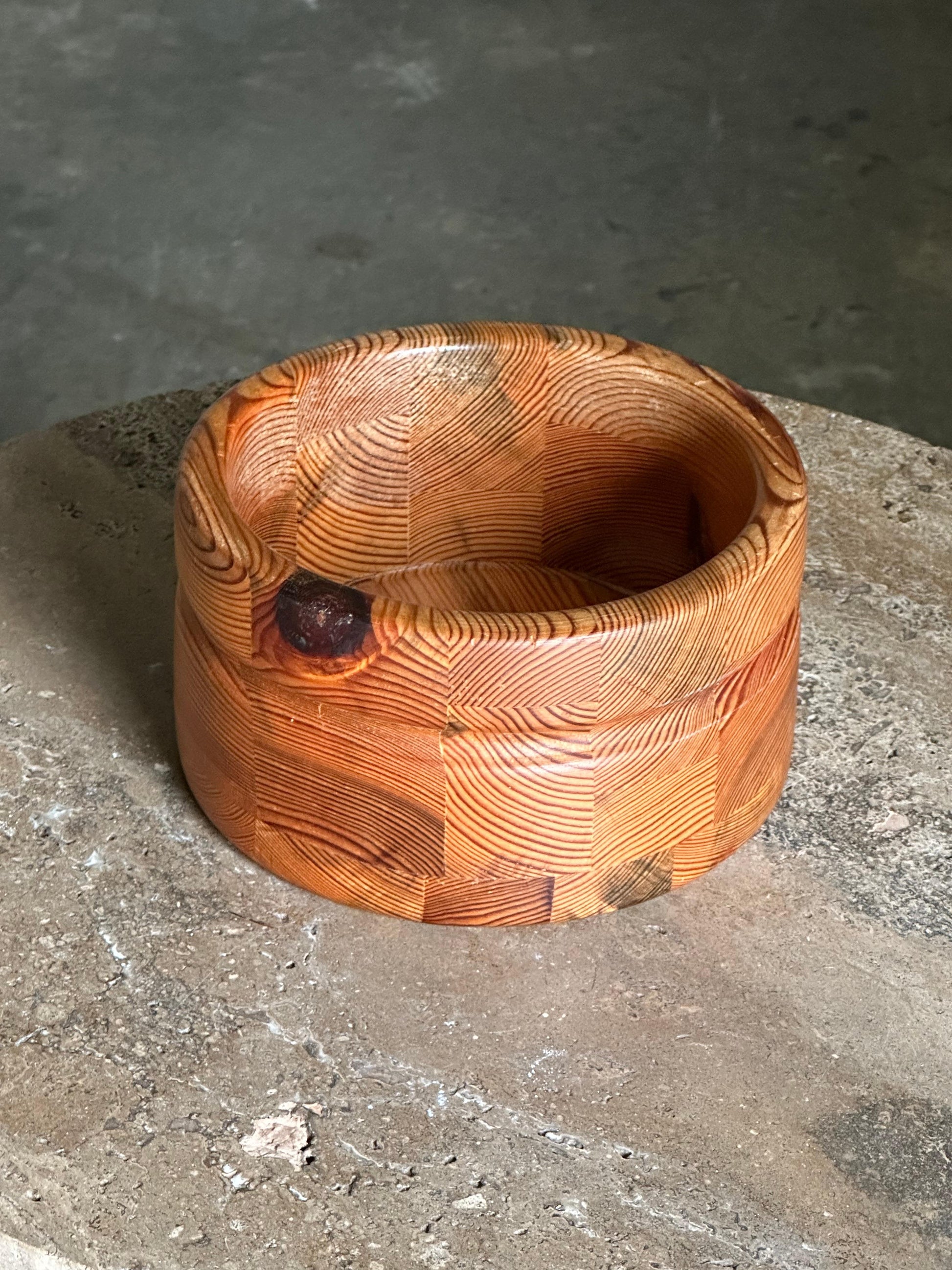 Frisman Vintage Large Pine Bowl by Stig Johnsson for Smålandsslöjd, Värnamo