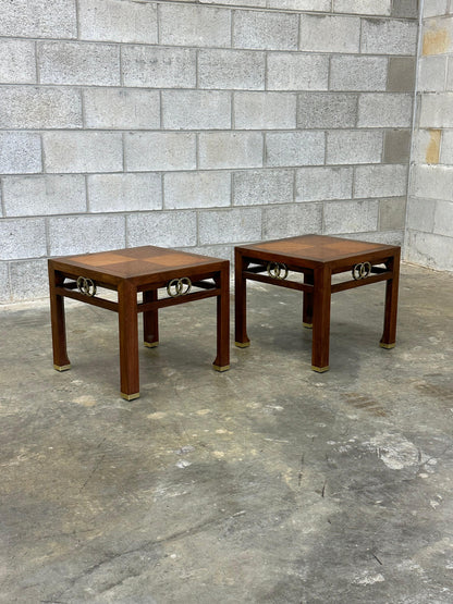 Frisman Vintage Michael Taylor for Baker "Far East" Collection Tables- A Pair