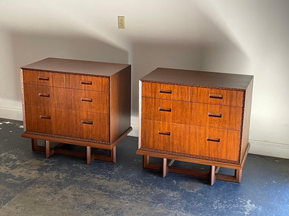 Frank Lloyd Wright for Henredon “Taliesin” Pair of Cabinets/ Chests