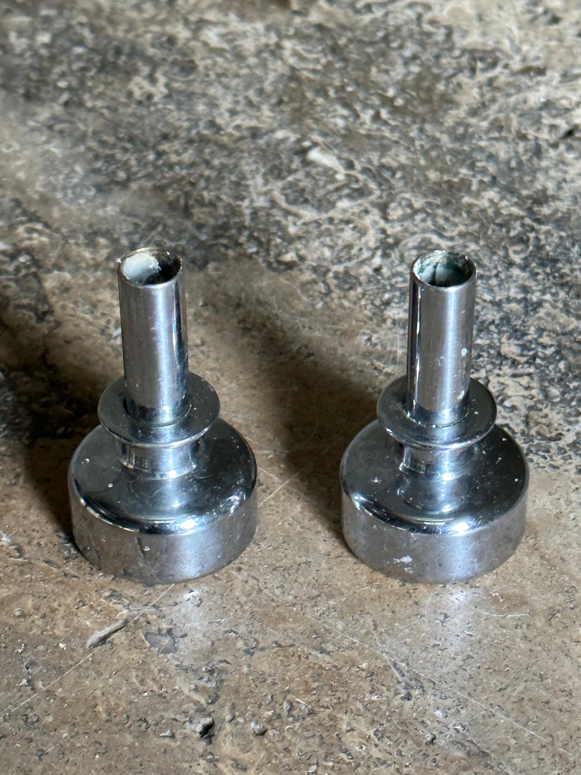 Frisman Vintage Hans Agne Jakobsson Chrome Candle Holders, a Pair