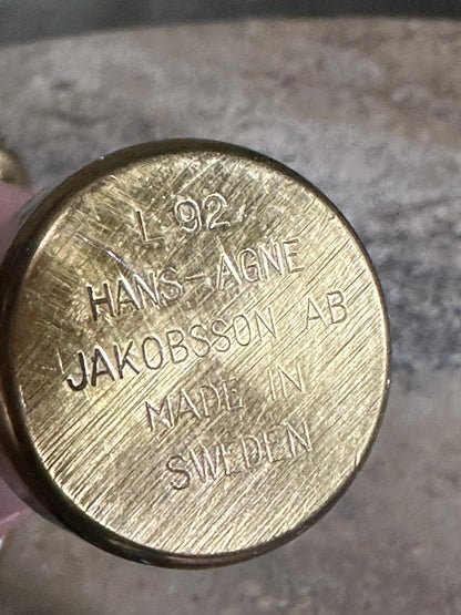 Frisman Vintage Hans Agne Jakobsson Brass Candle Holders, Set of 6