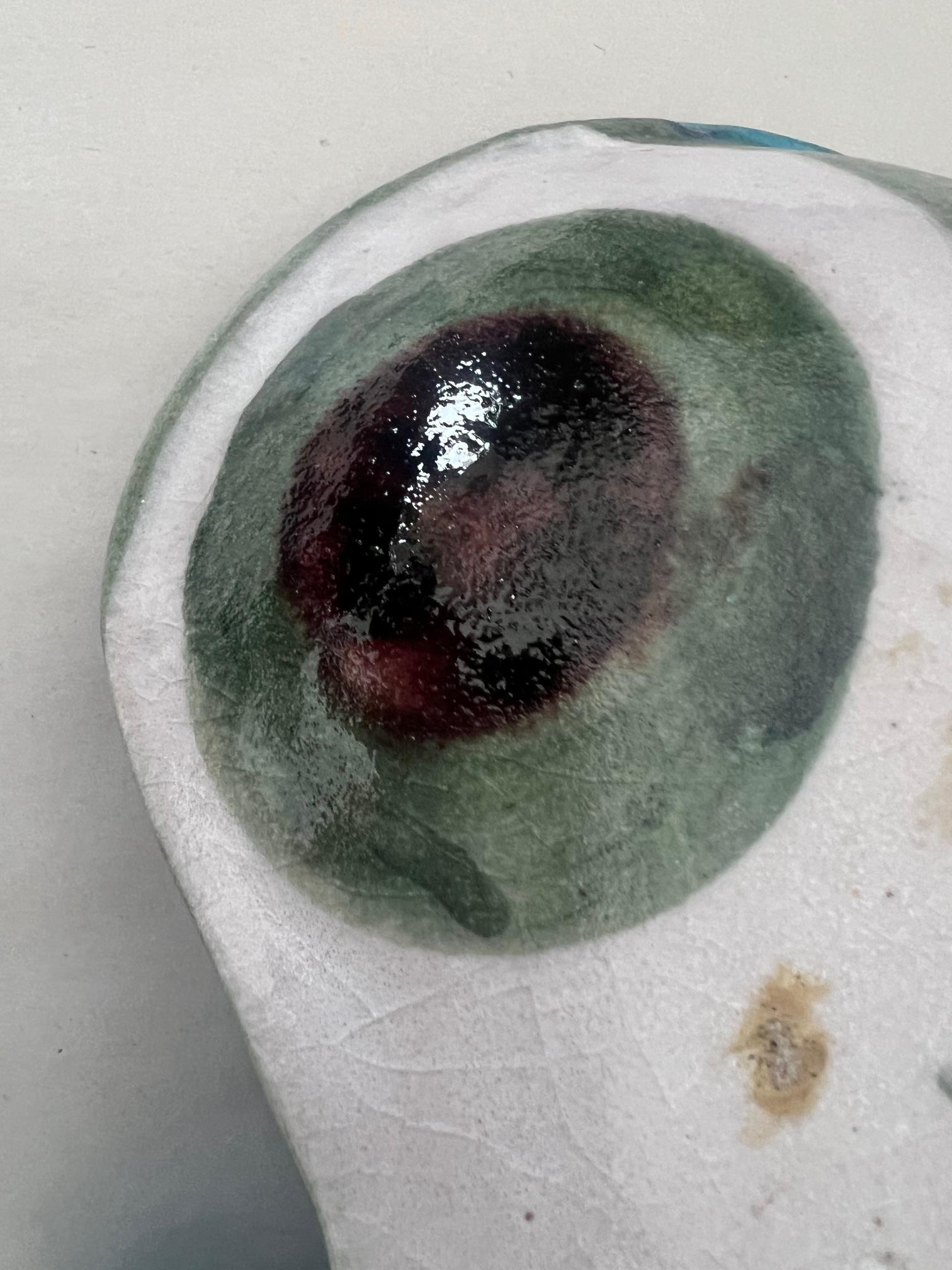 Frisman Vintage Unusual Ceramic Bowl By Gambone, Italy Ca'1950's
