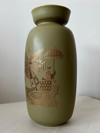 Frisman Vintage Georges Briard Ceramic Vase Hyalyn Pottery 1960's