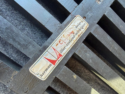 Frisman Vintage George Nelson Classic Slat Bench 1950's Original Signed!