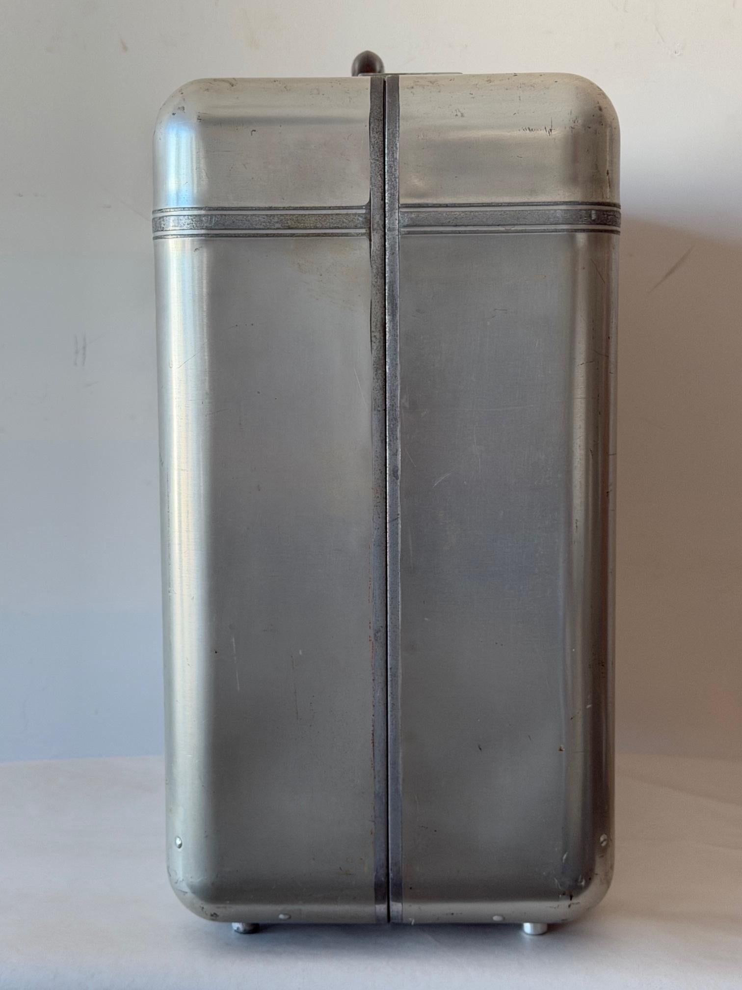 Frisman Vintage Original And Early Halliburton Aluminum Travel Case ca' 1940