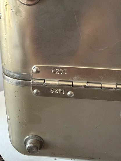 Frisman Vintage Original And Early Halliburton Aluminum Travel Case ca' 1940