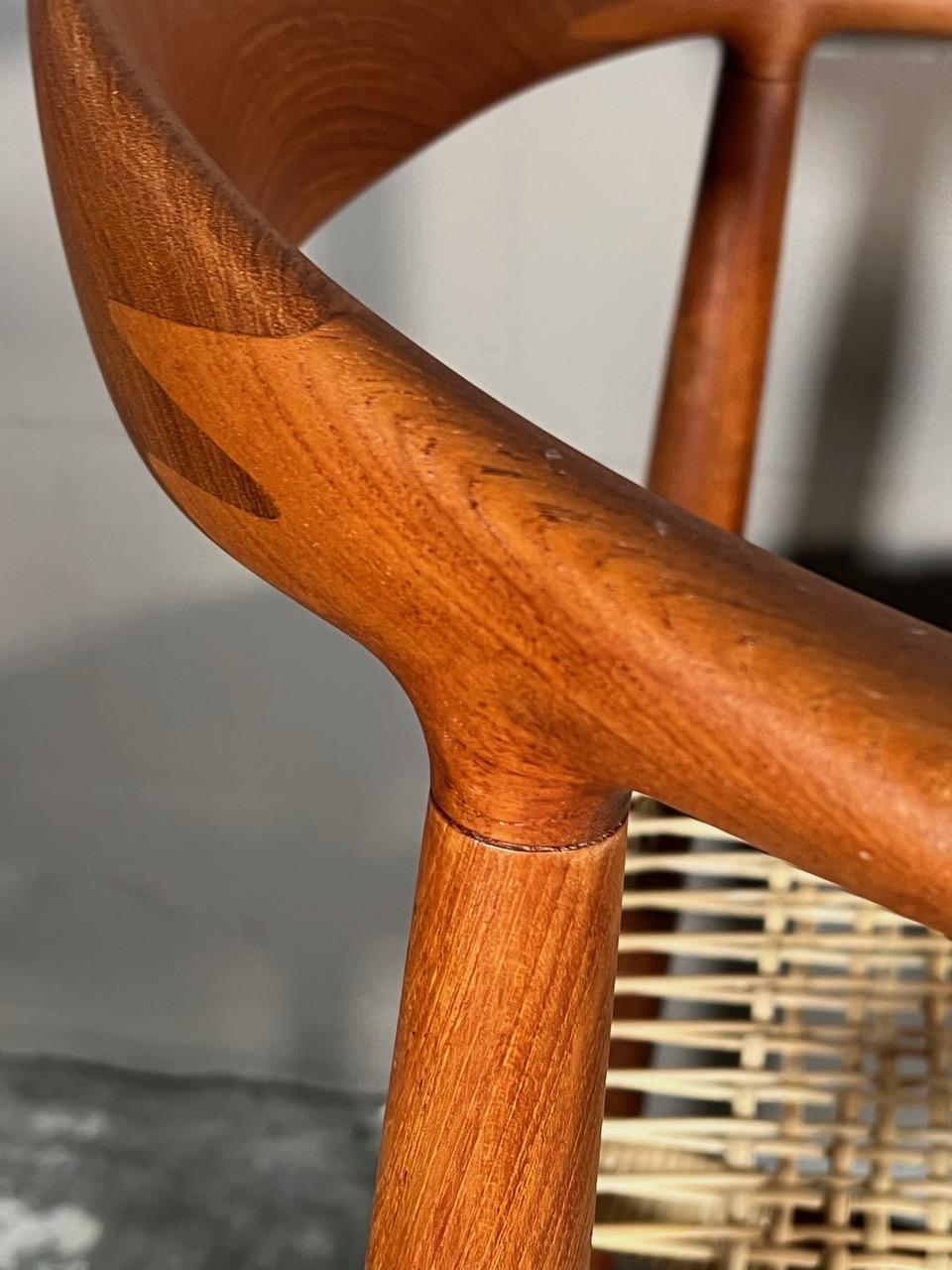 Frisman Vintage Set of Six Classic Chairs by Hans Wegner Johannes Hansen, Denmark