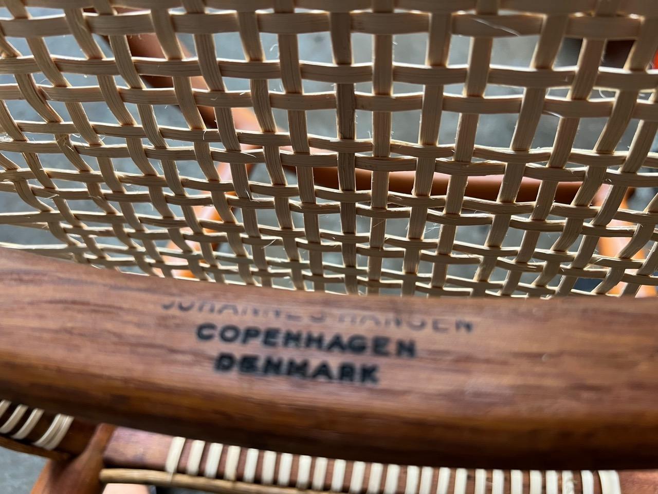 Frisman Vintage Set of Six Classic Chairs by Hans Wegner Johannes Hansen, Denmark